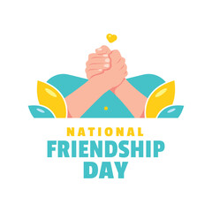 National Friendship Day Flat Illustration event