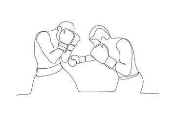 Continuous one line drawing Youth Sports concept. Single line draw design vector graphic illustration.