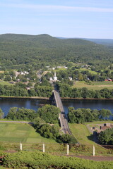 Aerial view of small town
