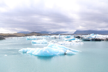 Obraz premium Iceberg in Jökulsárlón lagoon, Iceland