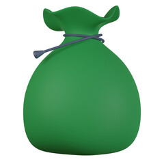Money bags 3D render.
