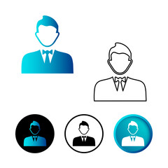 Abstract Leader Icon Illustration