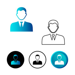 Business Leadership Icon Illustration