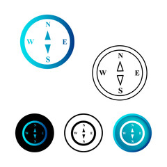 Abstract Destination Icon Illustration