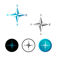 Abstract Direction Icon Illustration