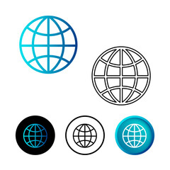 Abstract Internet Connection Icon Illustration