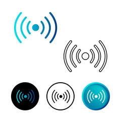 Abstract Network Icon Illustration