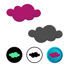 Abstract Cloud Icon Illustration