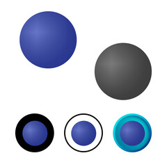 Abstract Sphere Icon Illustration