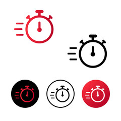 Abstract Quick Icon Illustration