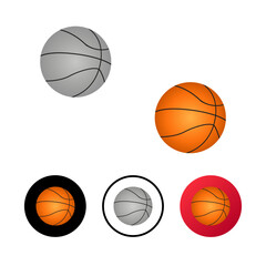 Abstract Basketball Icon Illustration