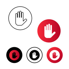 Fototapeta premium Abstract Blocked Icon Illustration