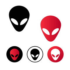 Abstract Alien Icon Illustration