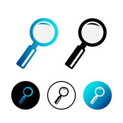 Abstract Investigation Icon Illustration