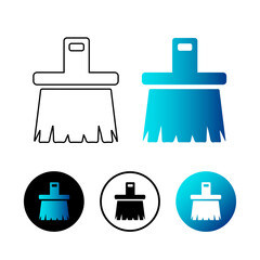 Abstract Brush Icon Illustration