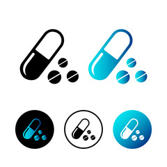 Abstract Pharma Icon Illustration