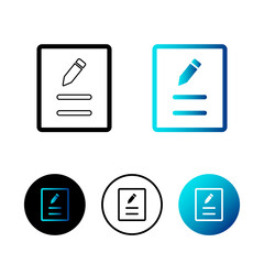 Abstract Writing Icon Illustration