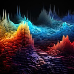 Color sound wave.