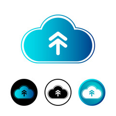 Abstract Upload Icon Set