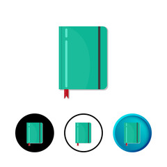 Abstract Notebook Icon Illustration