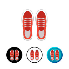 Abstract Sneaker Shoes Icon Illustration