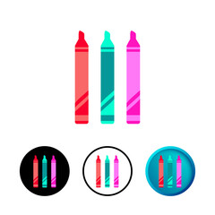 Modern Crayon Icon Illustration