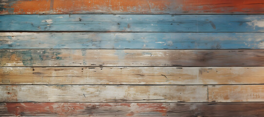 Obraz na płótnie Canvas Painted wooden planks surface texture background, wooden slatted pattern