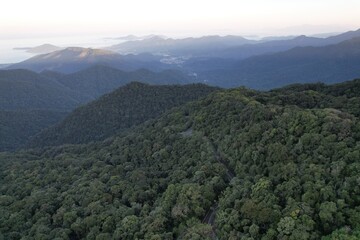 View from the top of the serra do mar, in the section where there is the road that connects Taubate to Ubatuba