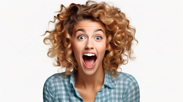 Woman, Silly And Tongue Out With A Funny And Emoji Face Isolated On A Transparent, Png Background. Young Person, Female Model With Generative Ai