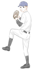 野球少年　ピッチャー