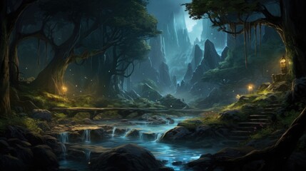 Beautiful Scenery Game Art