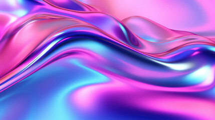 Fototapeta premium Pink, purple liquid metal background 