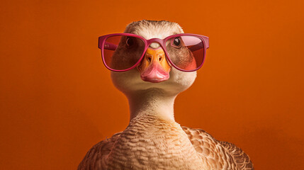 Generative AI, Cool Goose: Stylish Avian in Shades