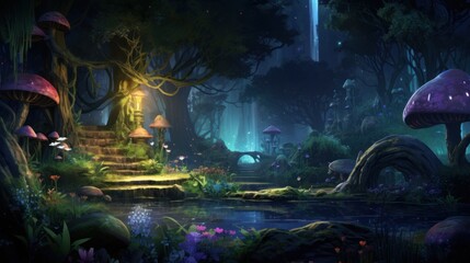 Naklejka premium A beautiful and mysterious land hiding its secrets