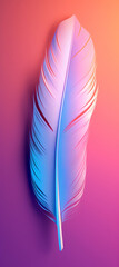Pastel colored feathers background