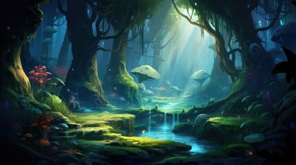 Fototapeta premium A beautiful and mysterious land hiding its secrets