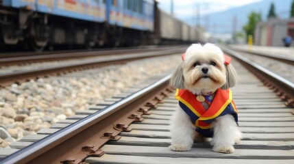 Lhasa Apso Transit Operator: Furry Conductor of Pawesome Rides