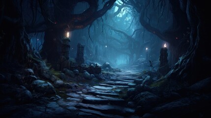 A beautiful and mysterious land hiding its secrets game art