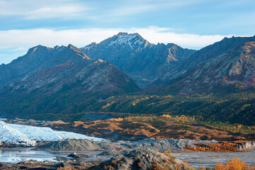 Matanuska Glacier near Glenn Highway in Alaska.