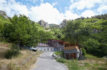 Fototapeta na wymiar The historic Chulevi Monastery outside of Akhaltsikhe in southwest Georgia