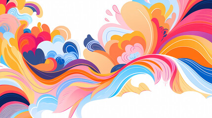 Fototapeta na wymiar Beautiful abstract artistic colorful pattern background 