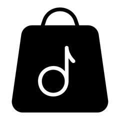 music shop glyph icon