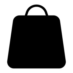 shopping bag glyph icon