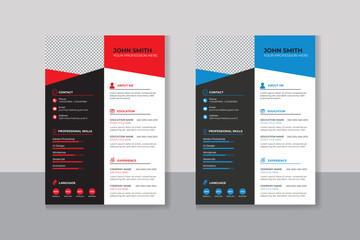 Professional CV resume template design