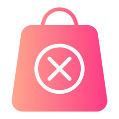Obraz premium bag gradient icon