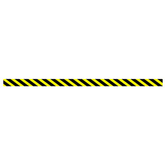 warning tape. Yellow with black police line and danger tapes