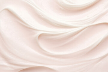 Pure pink cream texture smooth creamy cosmetic product background,white foam cream texture for backdrop