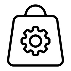 gear line icon