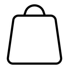 shopping bag line icon
