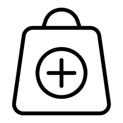 shopping items line icon